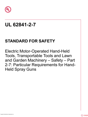 UL 62841-2-7 PDF
